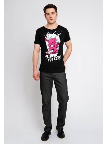 Logoshirt T-Shirt Two Face - Flippin\' The Coin in schwarz