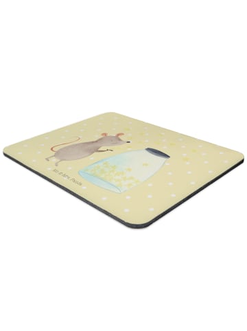 Mr. & Mrs. Panda Mouse Pad Maus Sterne ohne Spruch in Gelb Pastell
