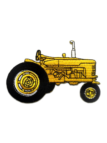 Catch the Patch Traktor KinderApplikation Bügelbild inGelb