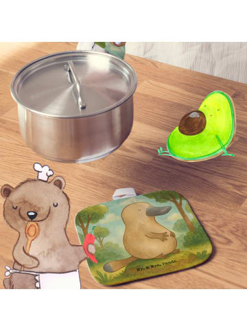 Mr. & Mrs. Panda Backhandschuhe Schnabeltier Mut Design ohne Spruch in Weiß