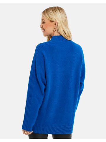 Threadbare Strickpullover THB Brick Multi Striped Roll Neck Jumper in Blau