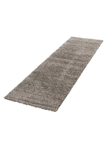 KADIMA DESIGN Teppich Hochflor Shaggy Waschbar Einfarbig RHEIN Strapazierfähig in Beige
