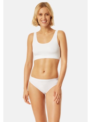 UNCOVER BY SCHIESSER Tai Slip Cotton in Schwarz / Weiß
