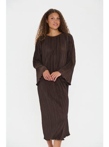 SAINT TROPEZ Kleid ZuniSZ Gerade Passform in Dark Oak