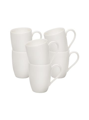 vivo | Villeroy & Boch Group 6er Set Kaffeebecher Basic White in 260 ml in weiß