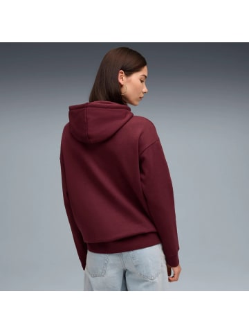 Puma Class Relaxed Hoodie in Dunkelrot