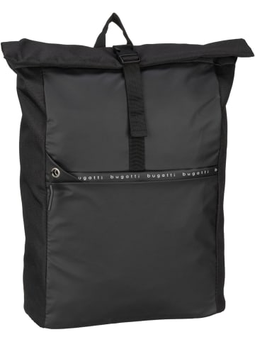 Bugatti Rolltop Rucksack Blanc DeLight Backpack with Rolltop in Schwarz