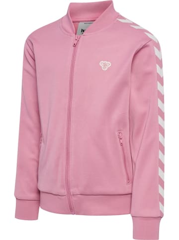 Hummel Kinder Trainingsjacke "Hmljr Archive Reg Poly Zip Jacket" in Rosa