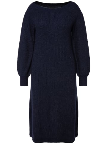 Ulla Popken Strickkleid in marine