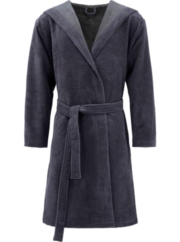 Erwin Müller Unisex-Bademantel Schwanau in anthrazit