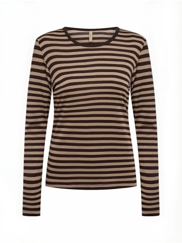 soyaconcept T-Shirt SC-HELLE in 8030C CAMEL COMBI