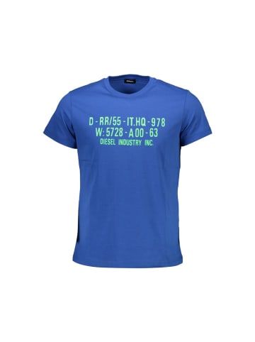 Diesel Blaues Baumwoll-T-Shirt