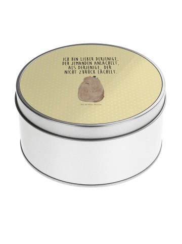 Mr. & Mrs. Panda Dose Murmeltier mit Spruch in Gelb Pastell