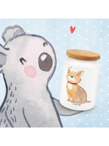 Mr. & Mrs. Panda Frischhaltedose Hund Glück ohne Spruch in Weiß