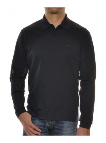 Ragman Poloshirt Langarm in Navy