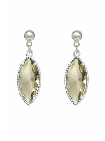 Gemshine Ohrhänger SMOKY DROPS in silver coloured