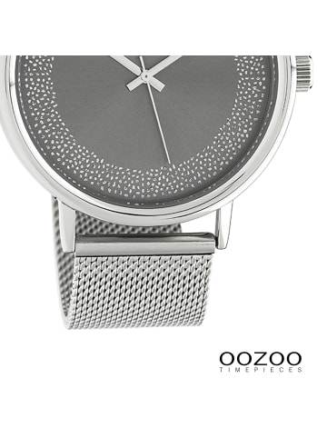 Oozoo Analog-Armbanduhr Oozoo Timepieces silber groß (ca. 42mm)