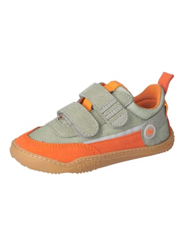 qnuffs Kindergarten Klett Halbschuh/Sneaker in orange