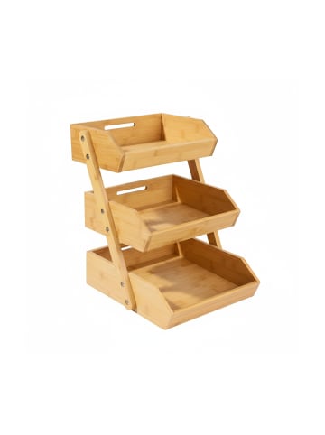 relaxdays Obst Etagere in Natur