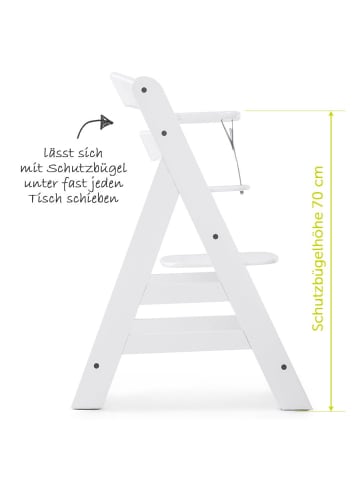 Hauck Hochstuhl Alpha Plus - White in weiss