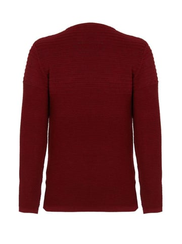 Cipo & Baxx Pullover in Bordeaux-Darkblue