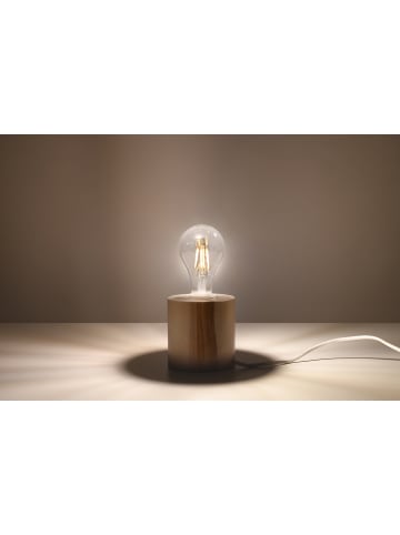 Nice Lamps Tischlampe "ELIA" aus Holz (L)10cm (B)10cm (L)10cm