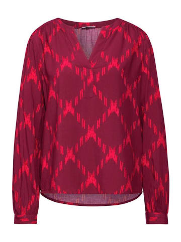 Street One Langarmbluse in Beet Red