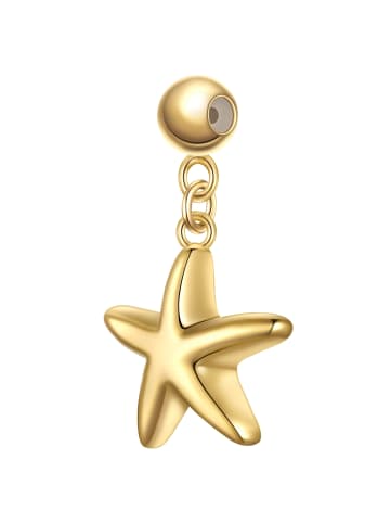 Glanzstücke München Charm Seestern aus Sterling Silber in gelbgold