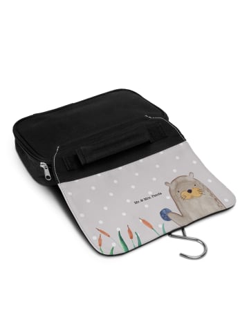 Mr. & Mrs. Panda beauty case Otter Stein ohne Spruch in Grau Pastell