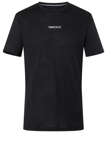 super.natural Merino T-Shirt in schwarz