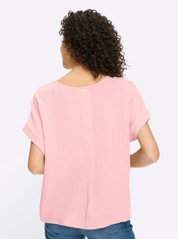 Heine Baumwollbluse in hellrosé