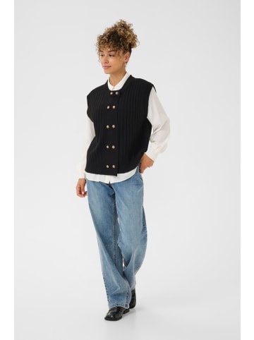 Cream Strickweste CREroka Straight fit in Pitch Black