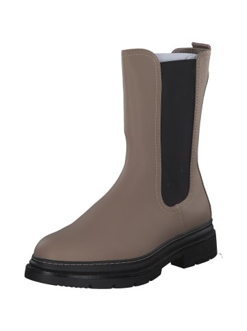 Tamaris Chelsea Boots in Taupe/Black