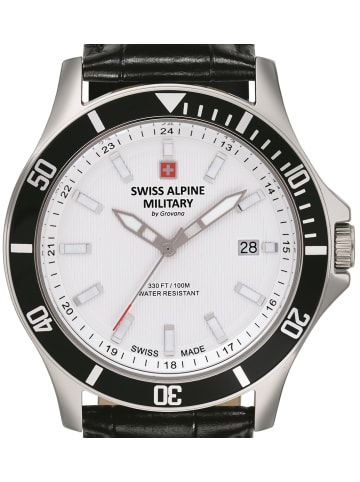 Swiss Alpine Military by Grovana Analoguhr für Herren in schwarz