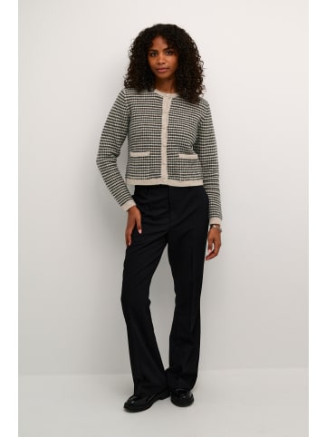 Kaffe Strickjacke KAellery in Feather Gray/ Black Structure