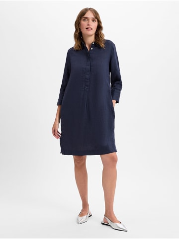 Franco Callegari Leinenkleid in marine - 0040