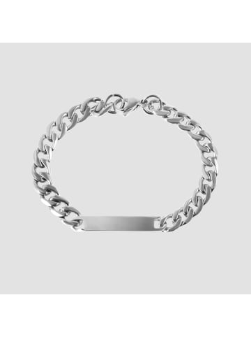 Adeliás Damen Armband aus Edelstahl 19 cm in silber