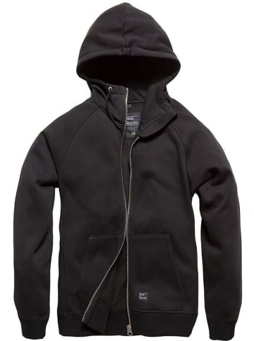 Vintage Industries Sweatjacke "Basing Hooded Sweatshirt" in Schwarz