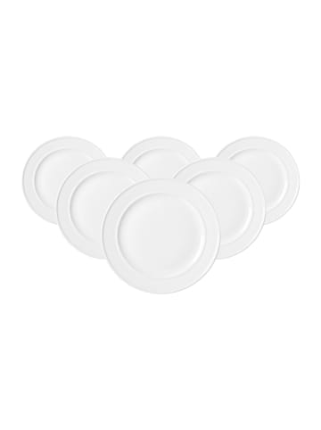 Ritzenhoff & Breker 6er Set Dessertteller Simple ø 22 cm in weiß