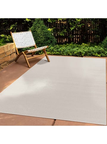 Tara Carpet Indoor-/ Outdoor-Teppich Columbia Meliert in Weiß
