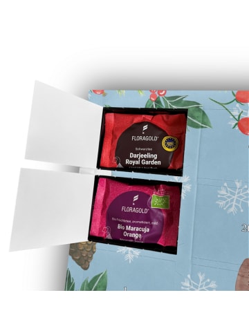 Mr. & Mrs. Panda Adventskalender Igel Maronen mit Spruch in Eisblau
