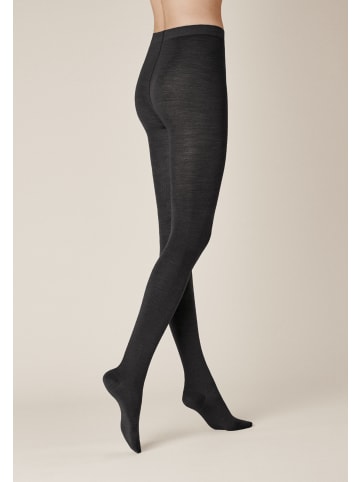 Kunert Strickstrumpfhose Sensual Merino feuchtigkeitsregulierend in Black