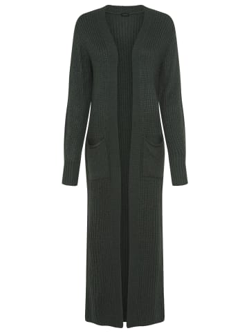 Laura Scott Longstrickjacke in dunkelgrün