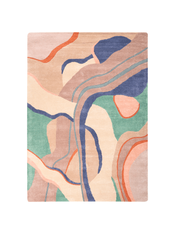 Beliani Kurzflor ALMORA in Bunt - (W) 160 x (L) 230 cm