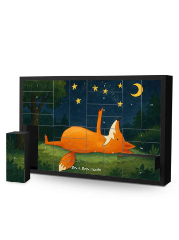 Mr. & Mrs. Panda Adventskalender Fuchs Sterne Design ohne Spruch in Weiß