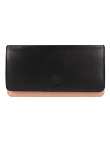 DuDu Canarie Geldbörse RFID Schutz Leder 17.5 cm schwarz