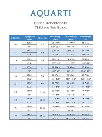 Aquarti Mädchen Ballett Trikot 3/4 Arm in dunkelblau
