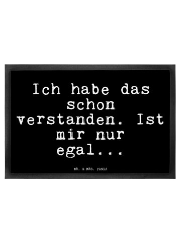 Mr. & Mrs. Panda Türmatte Ich habe das schon... mit Spruch in Schwarz