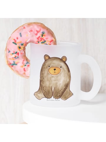 Mr. & Mrs. Panda Teetasse Bär sitzend ohne Spruch in Transparent