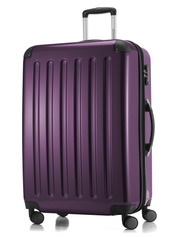 Hauptstadtkoffer Alex - 3er Koffer-Set, 4 Rollen, TSA in Aubergine